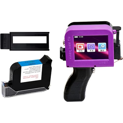 Handheld Inkjet Printer HT01 with LED Touch Screen Quick Drying Inkjet Coding Machine for Date/Batch/QRcode/Barcode