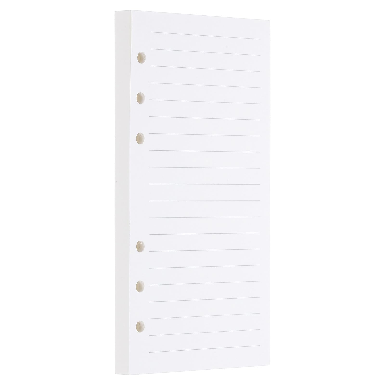 PATIKIL A6 Ruled Refills Inserts 6-Ring Binder Loose Leaf Planner Filler Paper Planner Inserts, 80 Sheets/160 Pages, Lined, White