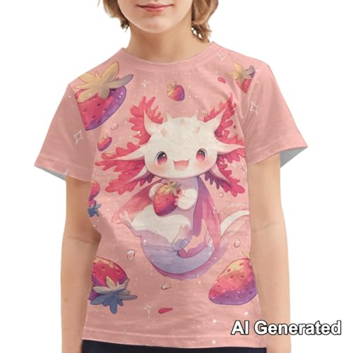 Image of Xhuibop Kids T Shirts for Boys Size 3-16 Girls Short Sleeve Sportswear Active Tops