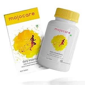 Mojocare Active Essentials-Mens Daily Multivitamin With 55 Vitamins, Minerals, Amino Acids & Anti Oxidants -60 Tablets