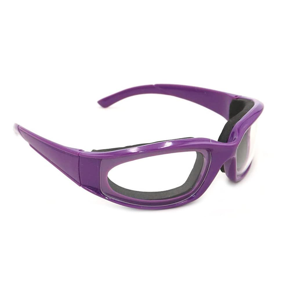 JUHONNZ Onion Goggles,Onion Glasses Anti-splash Tearless Glasses Eye Protect Vegetable Cutter Eyes Protector for Women Men Home Kitchen Use Outdoor Activities Kitchen Gadget Purple - Image 2