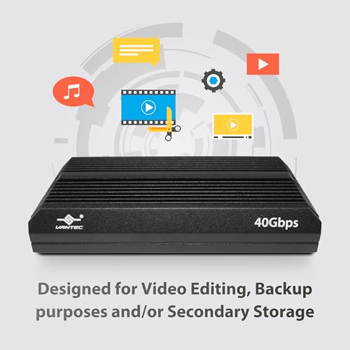 Vantec NexStar SX Enclosure USB 4 PCIe M.2 NVMe 40Gbps miniatura 6