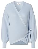 Wickelausschnitt mit Schleife ESPRIT Maternity Damen Cardigan Long Sleeve Strickjacke, Light Blue - 443, XS EU