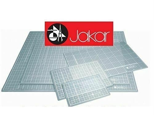 Jakar A0 A1 A2 A3 A4 A5 Double Sided Self Healing Cutting Mat in cm mm and Inches Transparent Translucent A2 (450 x 600 x 3mm)
