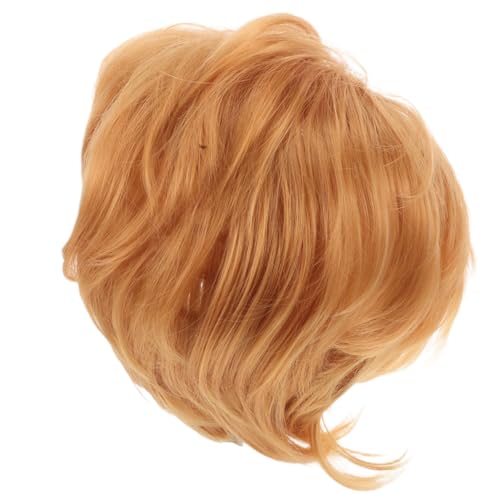 GALPADA Peluca De Oro Corta Para Hombres Con Flequillo Para Cosplay Y Halloween Realista Y Masculino Picante De Cabello Punk Peluca De Peluca Masculino