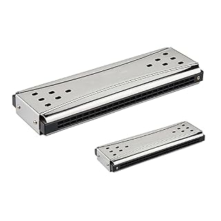 PacuM Harmonica par Instrument Clé Harmonica Tremolo Diatonique 24 Trous Orgue à Bouche Instrumento Harpe Les Deux Clés CG Instruments De Musique Harmonica (Color : Silver 24 Holes) - Les Beatles, Paul McCartney, John Lennon, RIngo Starr, George Harrison PacuM Harmonica par Instrument Clé Harmonica Tremolo Diatonique 24 Trous Orgue à Bouche Instrumento Harpe Les Deux Clés CG Instruments De Musique Harmonica (Color : Silver 24 Holes) – Image 2