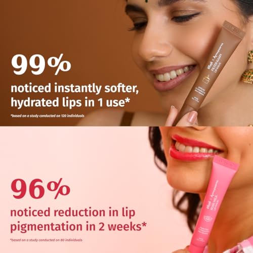 Image of Vilvah Tinted Lip Balm Combo | Annapoorna Filter Coffee & Rose Milk Natural Lip Balms | Hydrates Dry, Chapped & Pigmented Lips | Adds Pink & Brown Tint | Lightens Dark Lips | 10g Each