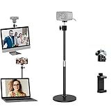 Facecam Webcam Stand Desktop Tripod Holder Compatible with Elgato Facecam and Lights Black