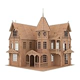 Bird’s Wood Shack Fantasy Mansion – Easy-to-Assemble – Fun & Educational Original 3D Puzzle Wooden Doll House