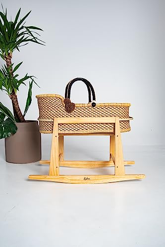 KidooCrafts Moses - Culla con supporto e materasso a tre strati, per bambini, con supporto e supporto pieghevole, regalo per baby shower