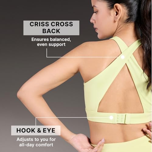 Image of Kica Luxe Crostini Full Coverage and High-Impact Sports Bra for Gym