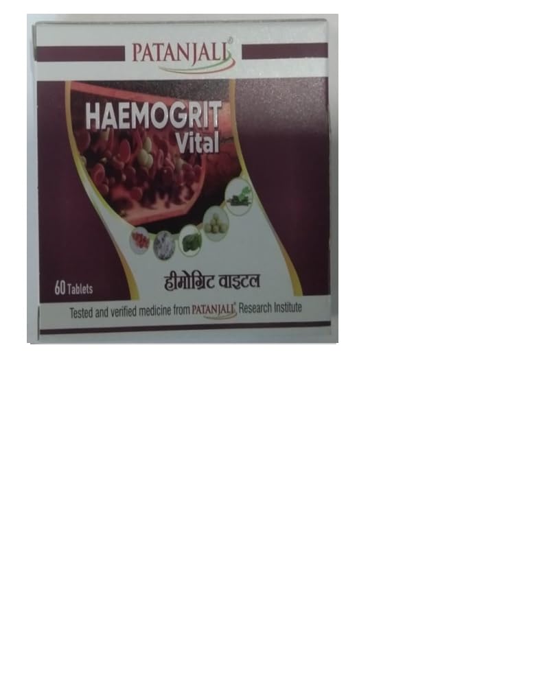 Patanjali Divya Haemogrit Vital 60 Tab - Pack of 1 (B0CTG6GFB4) Amazon Price History, Amazon Price Tracker