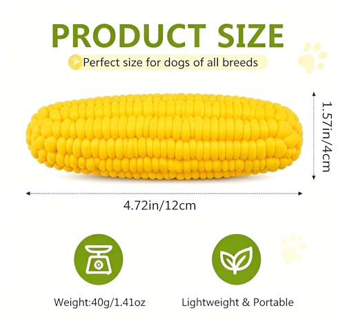 Juguete mordible interactivo para perro en forma de maíz miniatura 2