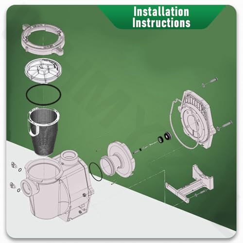 Pool Pump Bolt Kit for All Pentair Whisperflo and Intelliflo Pool Pumps, Complete Hardware Assembly Includes Seal Plate Bolts and, Motor Bolts, Impeller Screw and Washer, Diffuser Screws and More