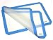2 x Silicone Mat Platinum Cured Non-Stick Pad 16 1/2 x 11 1/2 inches by TitanOwl - Sheet with blue corners