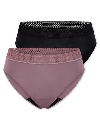 Culottes menstruelles femme Schiesser lot de 2 pour la nuit et le sport