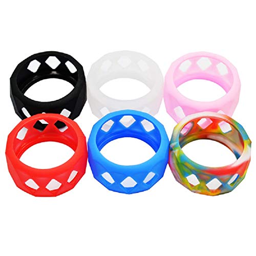 Anneaux de vape en silicone Bandes de caoutchouc antidérapantes en silicone pour couvercle en verre de protection pour ampoule Smok Tanks de 25 x 17 mm, 6 pièces - Image 7