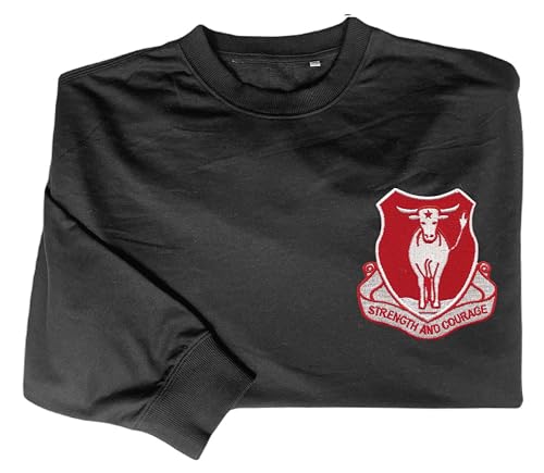 82nd engineer battalion embroidered shirt Black2