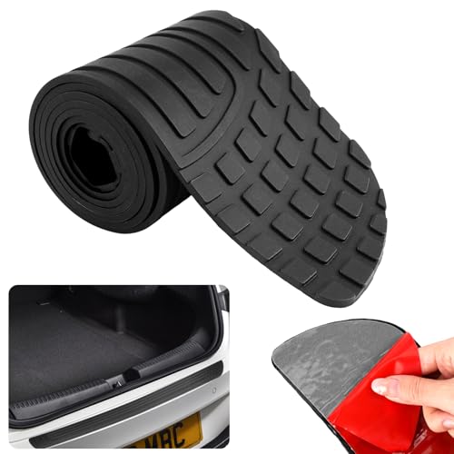 Protector Parachoques Trasero,104 x 8,5 cm Protector de Parachoques Trasero para Coche,Negro Tiras para Umbrales de Puertas de Coche,Protezioni Paraurti Auto,Umbral de Maletero para Turismos,SUV