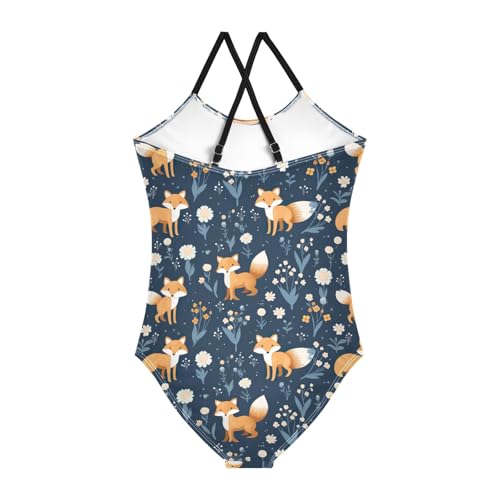 Cute Fox Girls One Piece Swimsuit Beach Swimwear 208523362