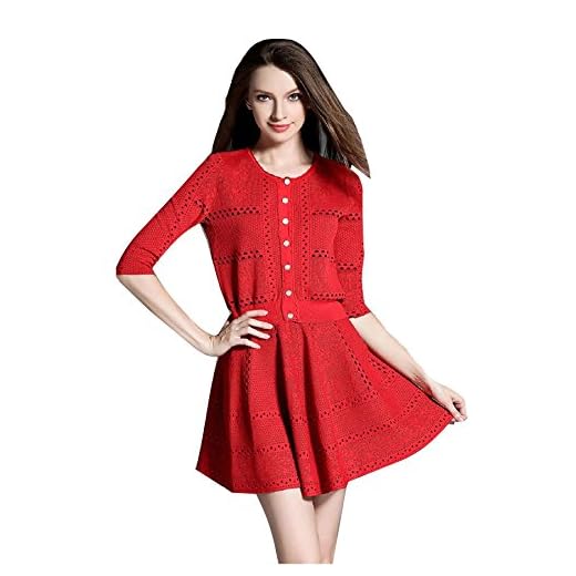 MHGAO 2017 plagg för kvinnor två kostym mode ihålig kjol, 1, L