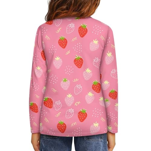 Renewold Long Sleeve Casual Shirts Kids Athletic Tees T Shirts Girls Activewear T-Shirts Crewneck Clothing 3-16 Years3