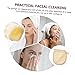NIYANGLE Facial Cleaning Gloves 4-Piece Set Travel Makeup Removal Puff Soft Reusable Face Cleaning Tool for Skin Types