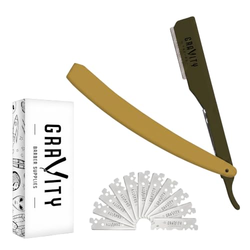 Gravity Razors Straight Razor Kit, 2mm Ultra Exposure, 10 Blades - Kingsman