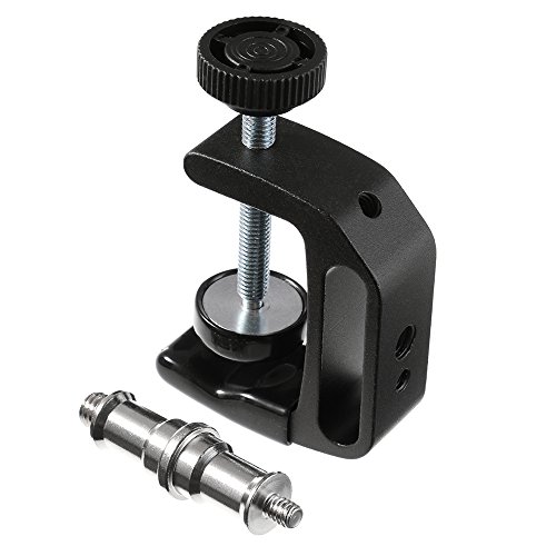 Foto4Easy Universal Multifunctional C-Clamp Desktop Mount Holder Stand 1/4'' 3/8'' Screw For Dslr Led Flash Light #TOP2