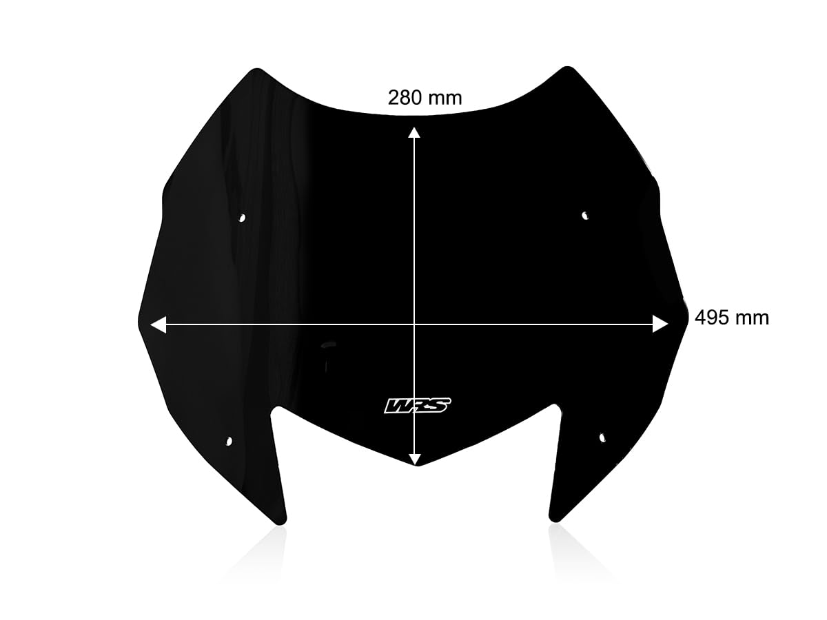 CUPOLINO SPORT EVO WRS NERO LUCIDO T-MAX 530 2017-19 / T-MAX 560 2020-21