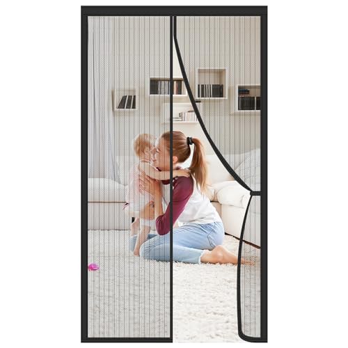 Fly Screen Magnetic Mesh Curtain 90 x 210cm