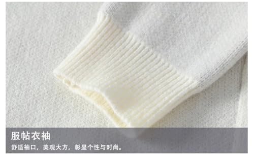 Mens Winter Hole Ripped Sweater Thick Warm Cashmere Jumper Casual Loose Knit Sweaters3