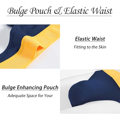 Mens Sexy Thong Underwear Tagless Bulge Enhancing Pouch Wide Waistband G-Strings T-Back Thong for Men3