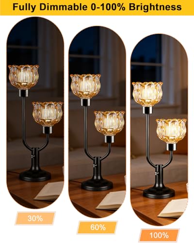 Image of Lightdot Vintage Black Lamp Mid Century Modern Table Lamp Dimmable Gift