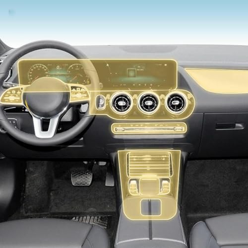 Film PPF console Mercedes GLA anti reflet TPU mat RHD