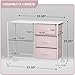Sorbus Kids Dresser with 5 Drawers - Storage Chest Organizer Unit with Steel Frame, Wood Top & Handles, Tie-dye Fabric Bins for Clothes - Wide Furniture for Bedroom Hallway Kids Room Nursery & Closet
