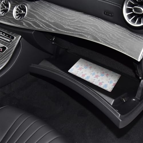 Image of LumiMokki Premium Car Registration & Insurance Card Holder with Magnetic Shut, Vehicle Glove Box Car Organizer - For Documents, Cards, License (Floral A)