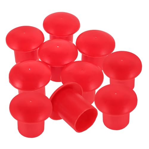 Tapas de varillas de refuerzo de plástico PP rojo POPETPOP para construcción y ferralla