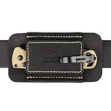 Topstache Horizontal Carry Leather Sheath for Belt, Natural Leather with Elastic Band EDC Knife Holster, Everyday Carry Pocket Organizer,Black