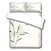 GZMSOL Ropa De Cama De Bambú Verde Creativo Funda Nórdica 3 Piezas...