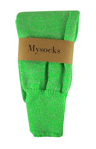 Image of Mysocks Leg Warmers Extra Soft Stylish Fancy Winter 80s Party Dance Neon Long Legwarmers for Women Girls Ladies