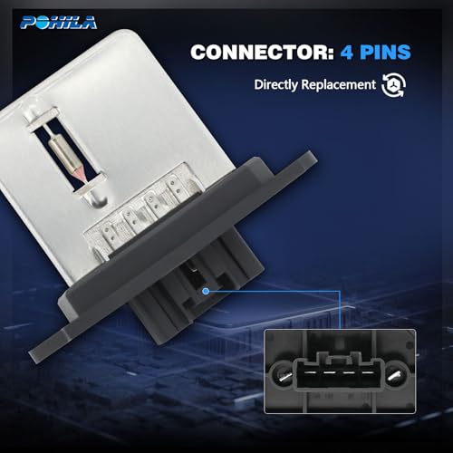 Image of HVAC Blower Motor Resistor Compatible with Subaru Forester 2009-2018, Impreza 2012-2016, Crosstrek 2016-2017, XV Crosstrek 2013-2015, WRX STI 2013-2014 - Replace# 72226FJ000