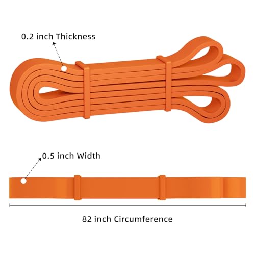 Resistance Bands, Pull Up Bands, Pull Up Assist Band Exercise Resistance Bands for Men & Women Working Out, Body Stretching, Physical Therapy, Muscle Training - Orange