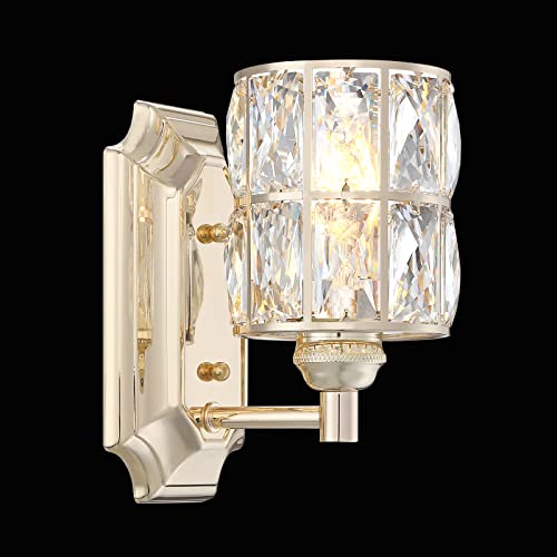 Image of Crystal Wall Sconce Champagne Dry&Wet Dual Use 1 Light 2 Pack UL Certified