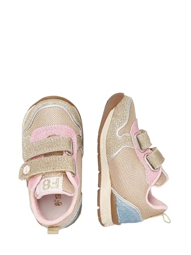 Baskets Falcotto à scratchs dorées pour maintenir les pieds fragiles de bébé - 3