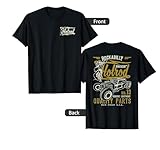 Retro Vintage Style Hotrod Distressed Design T-Shirt