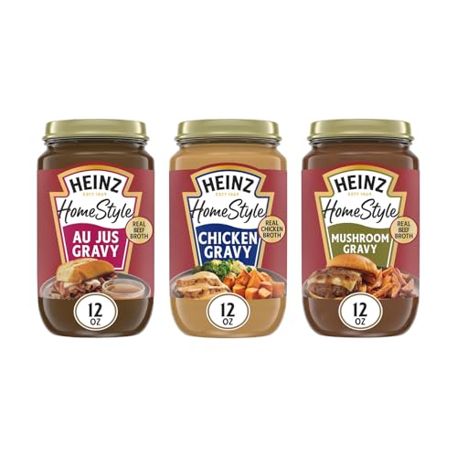 Image of Heinz Homestyle Gravy Variety Pack 12Oz - Au Jus, Mushroom & Classic Chicken (1ea.) (Variety Pack)