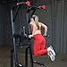 Body-Solid SVKR1000B Pro Clubline Vertical Knee Raise Chin Dip with Rock Climbing Grips, Exercise Equipment for Home and Commercial Gym