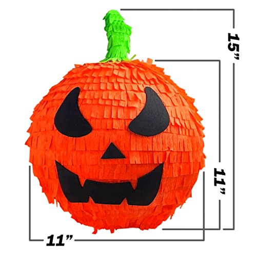 Halloween Pumpkin Piñata - Large Decoration For Birthday Parties, Cinco De Mayo, Graduation & More, For Boys, Girls, & Adults, 11-Inch, Orange #TOP3