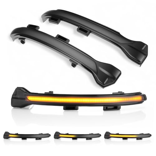 GEARCELL LED Dynamic Turn Signal Light Wing Mirror Turn Signal Light Fit for VW Golf Mk7 7.5 7 Gti R GTD Mirror Indicator Light Yellow Light 1 Pair
